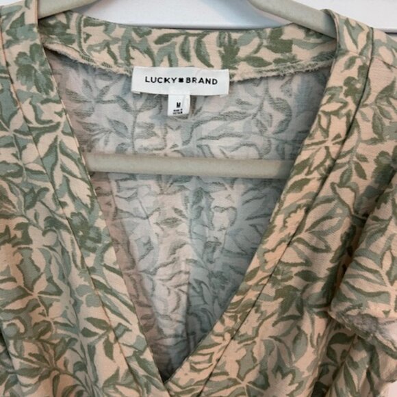 Lucky Brand button front tie waist dress - Picture 2 of 6